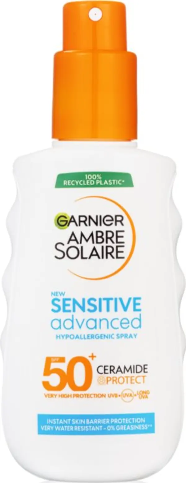Garnier Garnier Ambre Solaire Sensitive Advanced спрей за загар за чувствителна кожа SPF 50+ 150 мл.