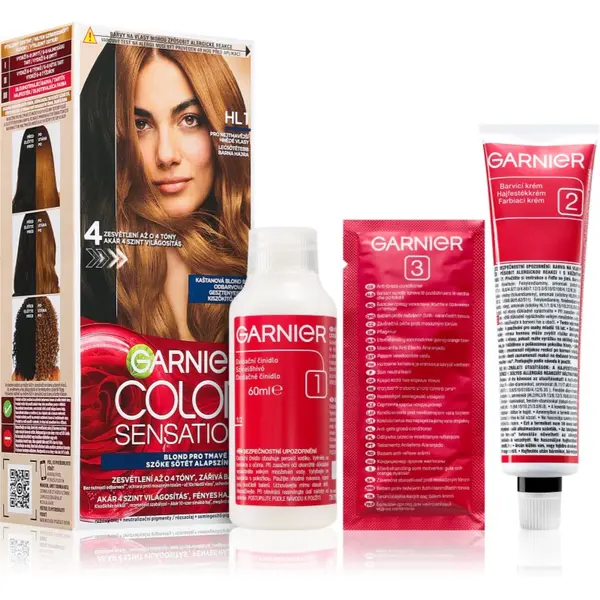 Garnier Garnier Color Sensation боя за коса за изсветляване на косата цвят HL1 Black Hair 1 бр.