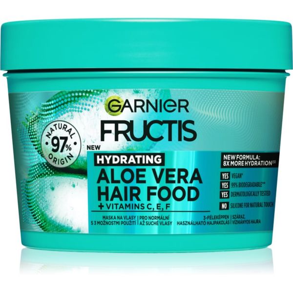 Garnier Garnier Fructis Aloe Vera Hair Food хидратираща маска за нормална към суха коса 400 мл.