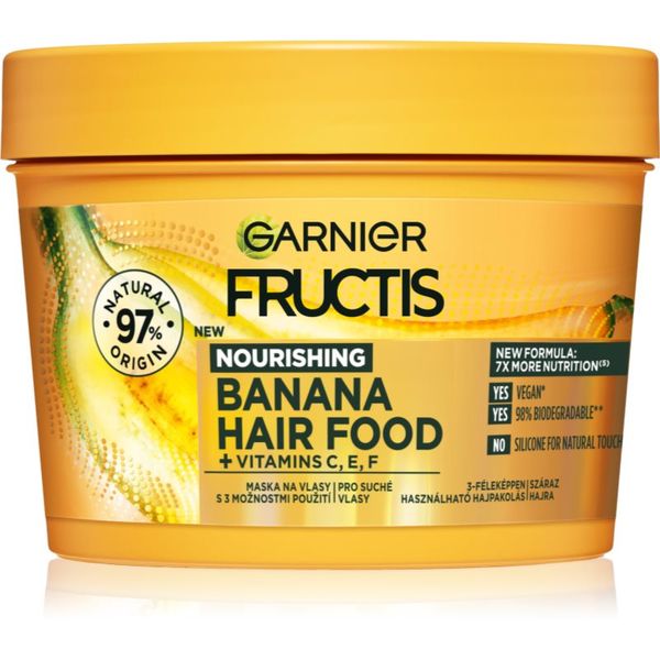 Garnier Garnier Fructis Banana Hair Food подхранваща маска за суха коса 390 мл.