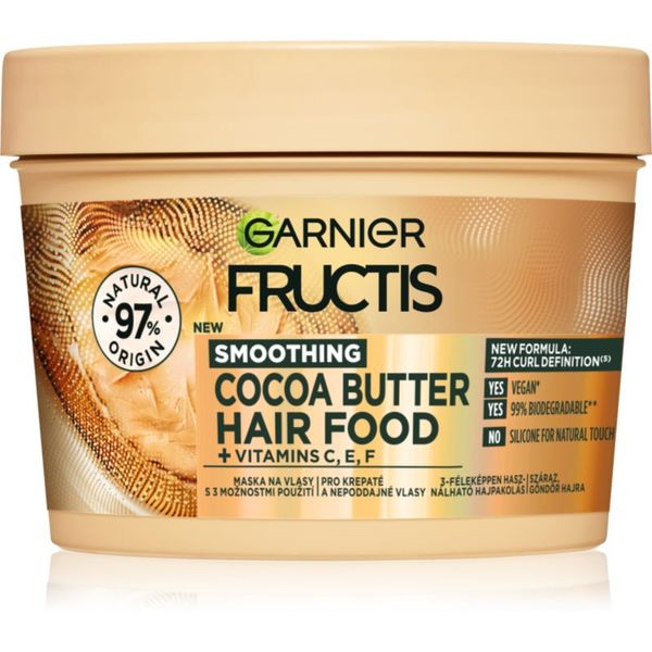 Garnier Garnier Fructis Cocoa Butter Hair Food подхранваща маска за коса с какаово масло 390 мл.
