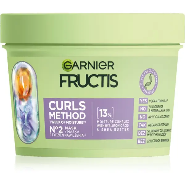Garnier Garnier Fructis Curls Method хидратираща маска за коса за чуплива и къдрава коса 370 мл.