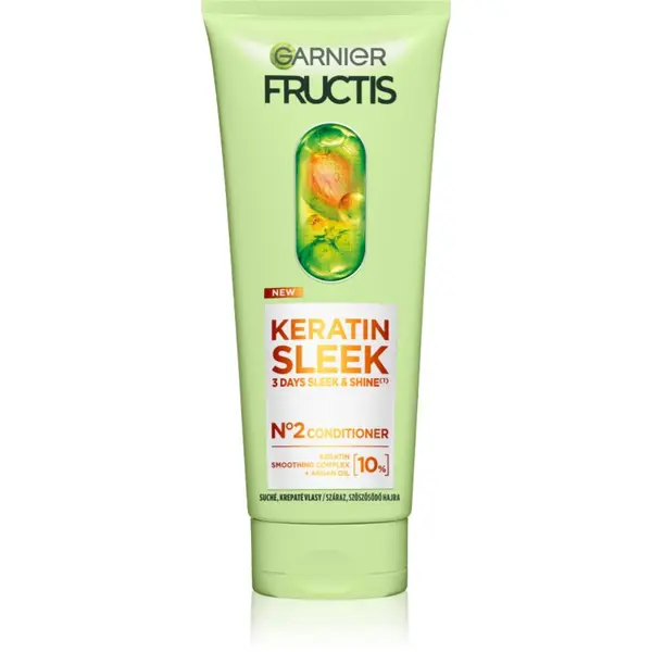 Garnier Garnier Fructis Keratin Sleek балсам за суха и крехка коса 200 мл.