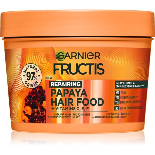 Garnier Garnier Fructis Papaya Hair Food възстановяваща маска за увредена коса 400 мл.