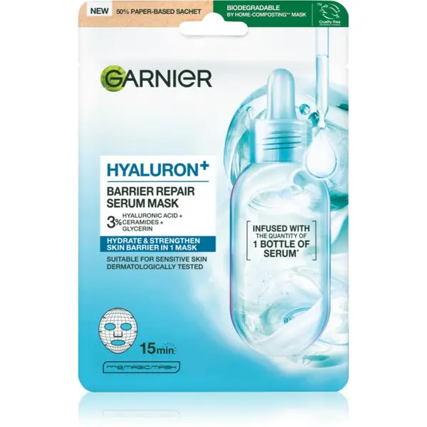 Garnier Garnier Hyaluron + почистваща маска за лице за комбинирана към мазна кожа 1 бр.