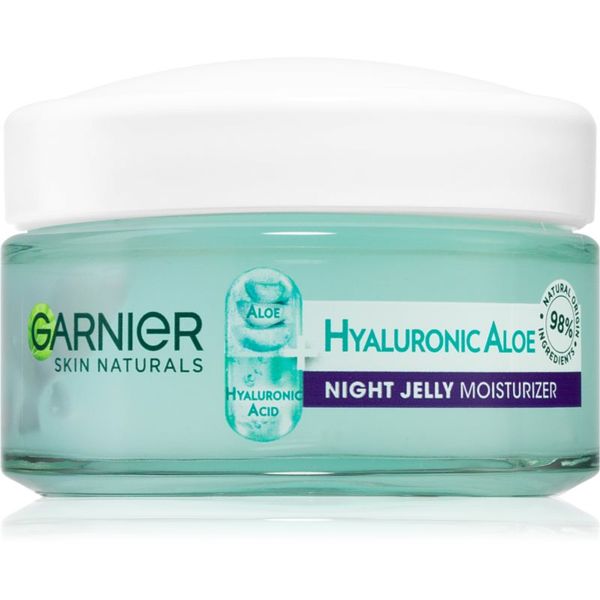 Garnier Garnier Hyaluronic Aloe Jelly нощен хидратиращ гел-крем за изглаждане на кожата 50 мл.