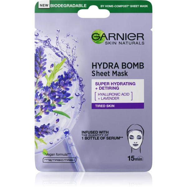 Garnier Garnier Hydra Bomb платнена маска с силно хидратиращ и подхранващ ефект 28 гр.