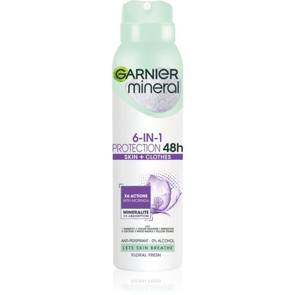 Garnier Garnier Mineral 5 Protection антиперспирант-спрей без алкохол 48 h 150 мл.