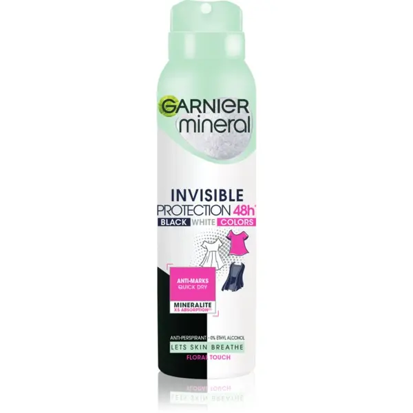 Garnier Garnier Mineral Black White Color антиперспирант-спрей 150 мл.