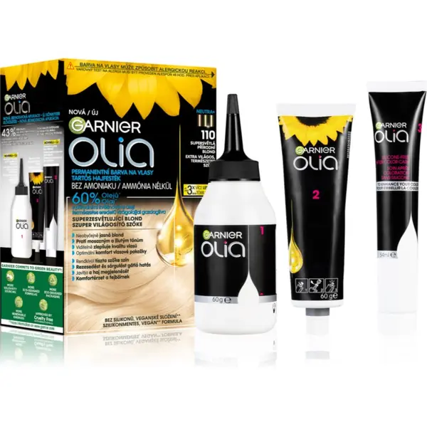 Garnier Garnier Olia Big Kit перманентната боя за коса цвят 110 Super Light Natural Blonde 1 бр.