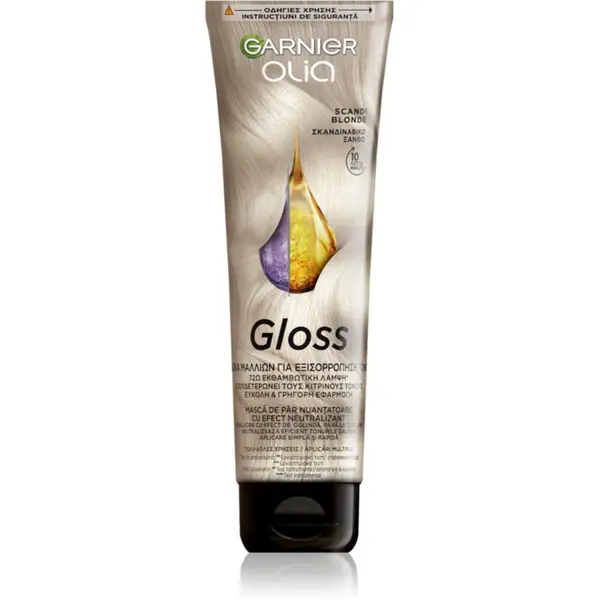 Garnier Garnier Olia Gloss Възстановяваща цветна маска За коса цвят Scandi Blonde 150 мл.