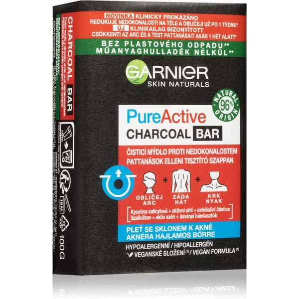 Garnier Garnier Pure Active Charcoal почистващ сапун 100 гр.