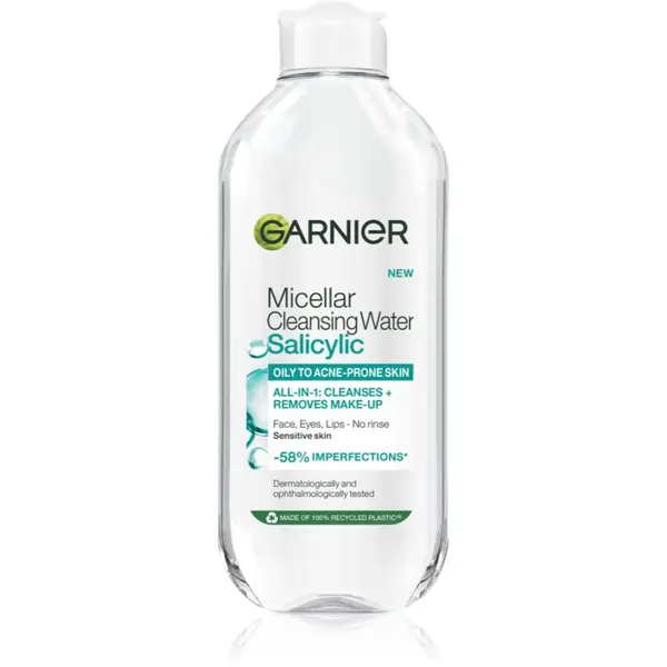 Garnier Garnier Salicylic Micellar Cleansing Water мицеларна почистваща вода със салицилова киселина 400 мл.