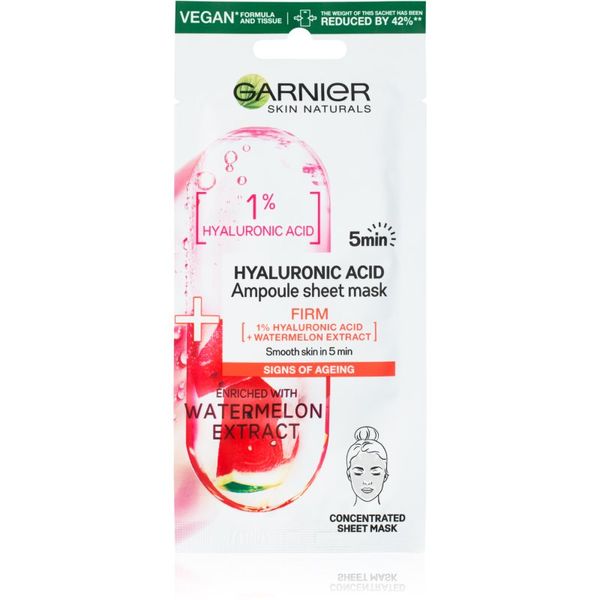 Garnier Garnier Skin Naturals Ampoule Sheet Mask платнена маска с хидратиращ и ревитализиращ ефект 15 гр.