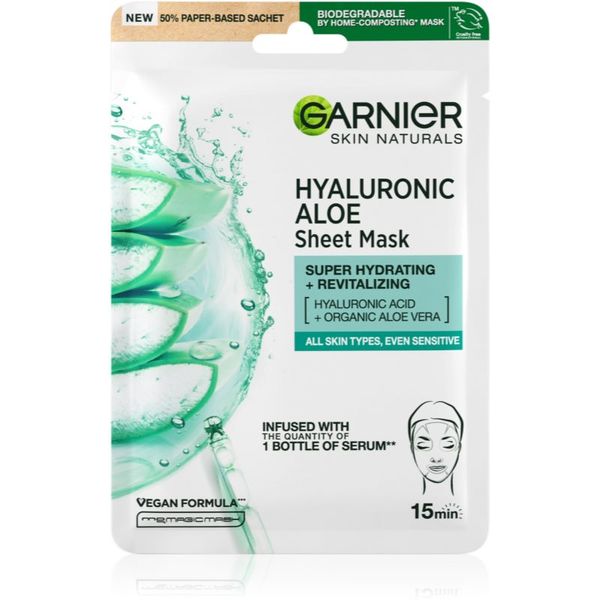 Garnier Garnier Skin Naturals Hyaluronic Aloe хидратираща платнена маска 28 гр.