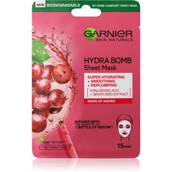 Garnier Garnier Skin Naturals Hydra Bomb изгаждаща платнена маска 28 гр.