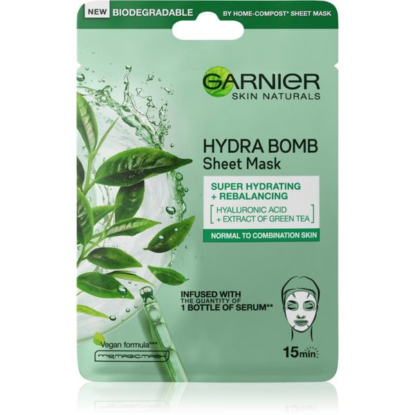 Garnier Garnier Skin Naturals Moisture+Freshness силно хидратираща почистваща платнена маска за нормална към смесена кожа 28 гр.