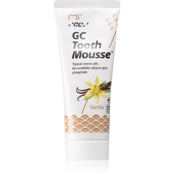 GC GC Tooth Mousse реминализиращ защитен крем за чувствителни зъби без флуорид вкус Vanilla 35 мл.