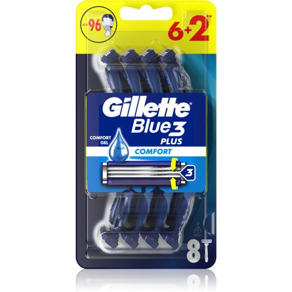 Gillette Gillette Blue 3 Comfort самобръсначки за еднократна употреба за мъже 8 бр.