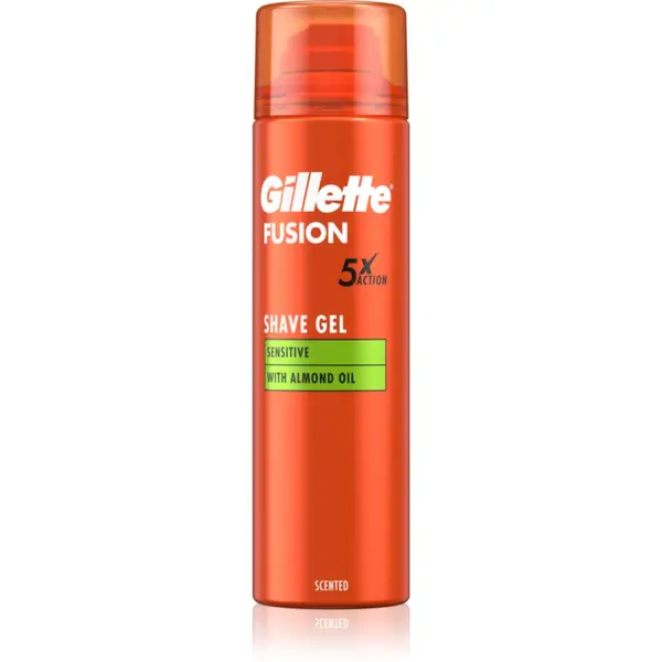 Gillette Gillette Fusion5 Sensitive гел за бръснене за чувствителна кожа на лицето 200 мл.