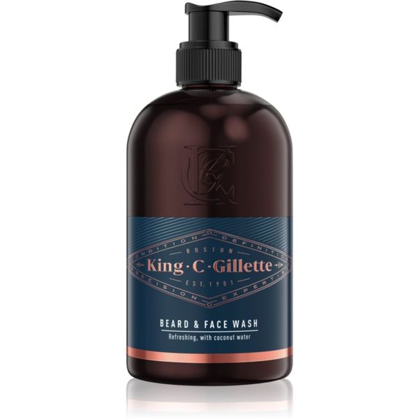 Gillette Gillette King C. Beard & Face Wash шампоан за брада 350 мл.