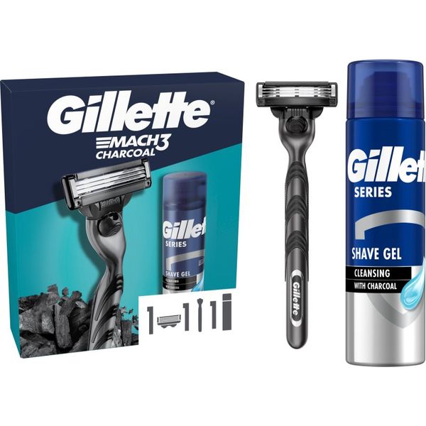 Gillette Gillette Mach3 Charcoal подаръчен комплект (за мъже)
