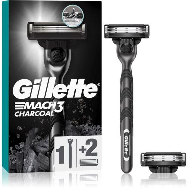 Gillette Gillette Mach3 Charcoal самобръсначка + резервни остриета 2 бр.