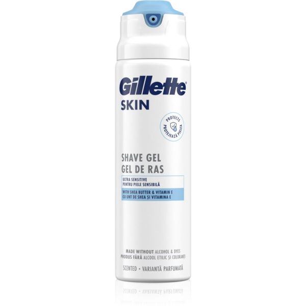 Gillette Gillette Skinguard Sensitive гел за бръснене за чувствителна кожа на лицето 200 мл.