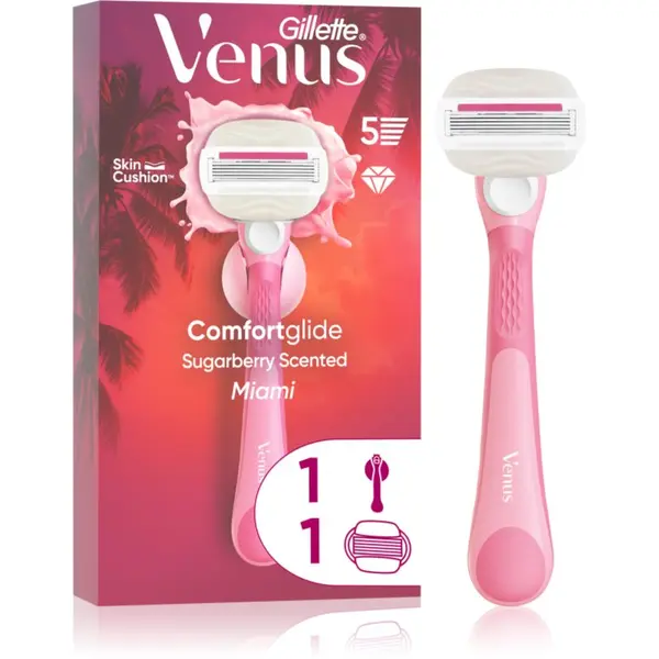 Gillette Gillette Venus Comfortglide Sugarberry Miami дамски епилатор с държач за душ 1 бр.