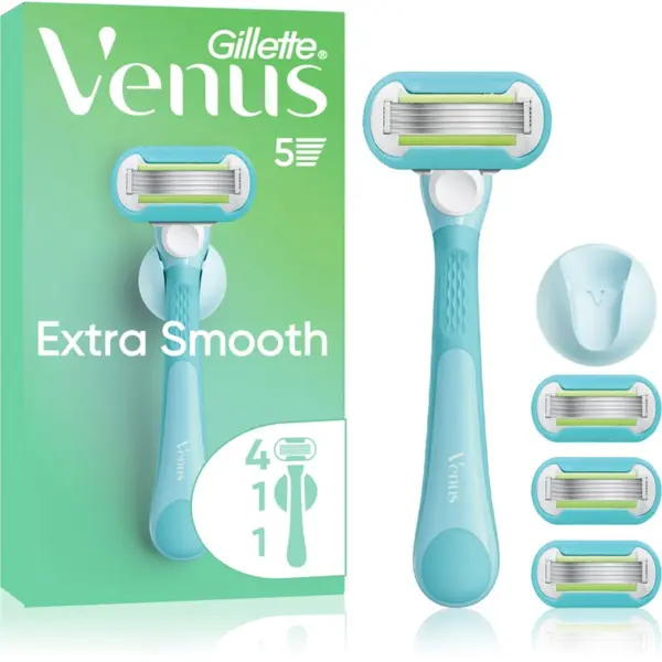 Gillette Gillette Venus Extra Smooth дамски епилатор с държач за душ + резервни ножчета 6 бр.