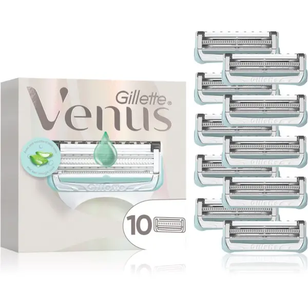Gillette Gillette Venus Satin Care Pubic Hair&Skin Резервни остриета за оформяне на бикини линията 10 бр.