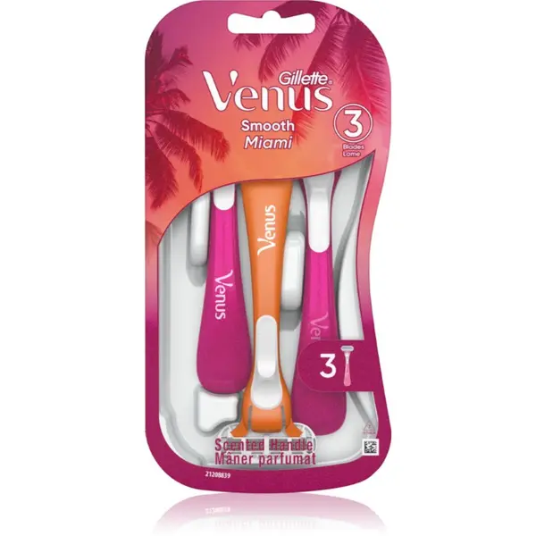Gillette Gillette Venus Smooth Miami самобръсначки за еднократна употреба за жени 3 бр.