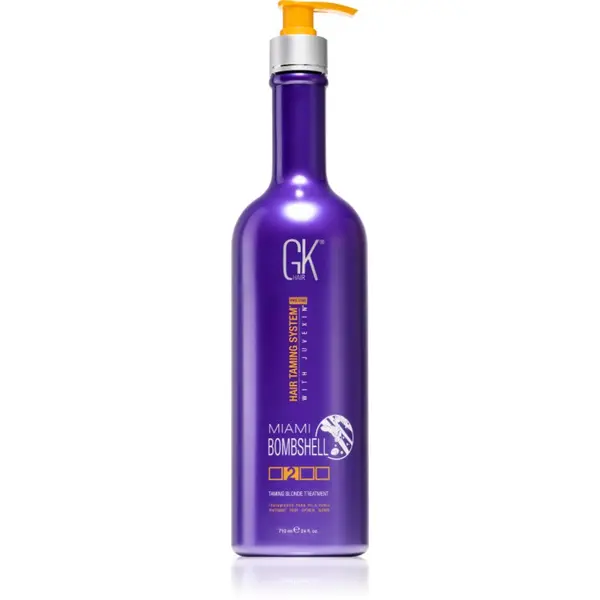 GK Hair GK Hair Miami Bombshell Taming Blonde Treatment кератинова маска за блонд коса и коса с кичури 710 мл.