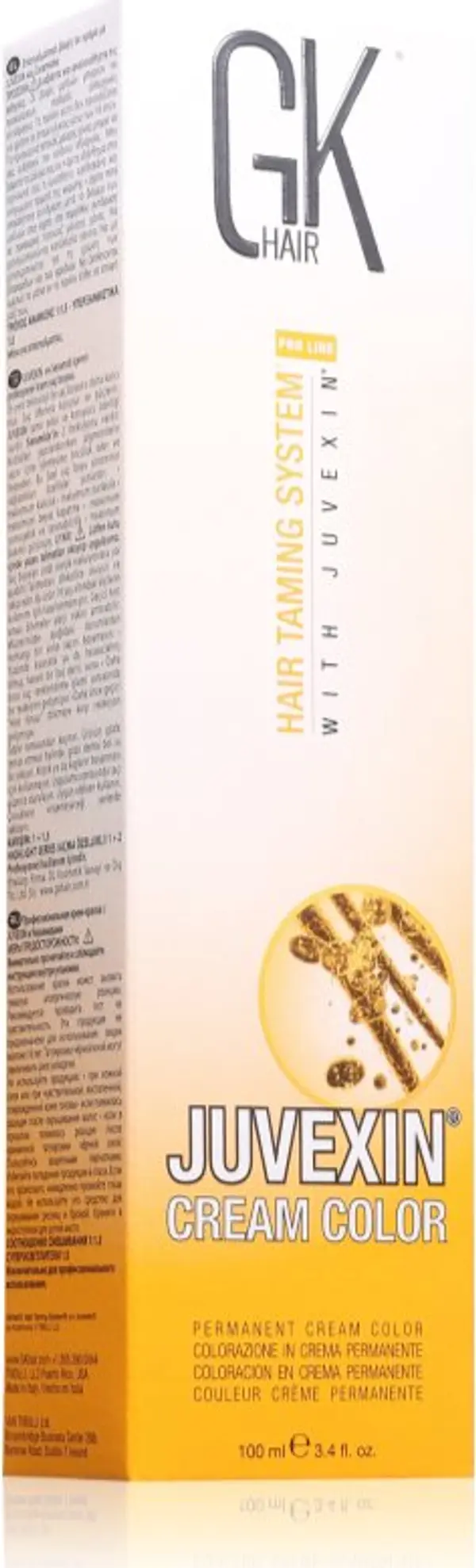 GK Hair GK Hair Pro Line Hair Taming System Permanent Cream Color оцветяващ крем За коса за професионална употреба 9.0 Intense Very Light Blonde 100 мл.
