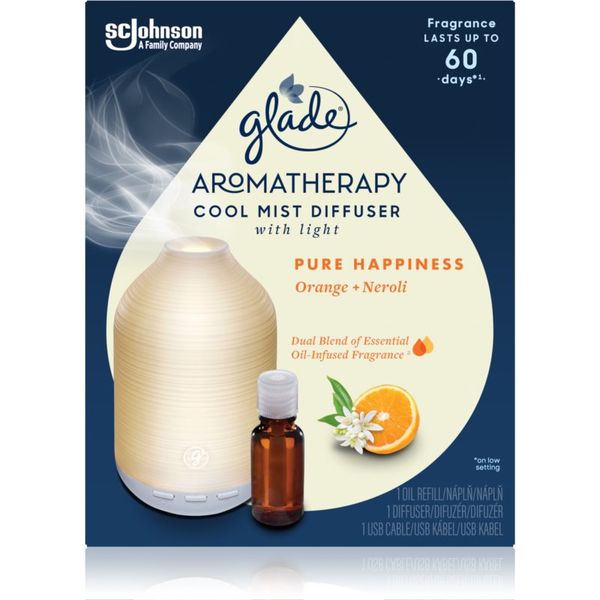 Glade GLADE Aromatherapy Pure Happiness aроматизиращ дифузер с пълнител Orange + Neroli 17,4 мл.