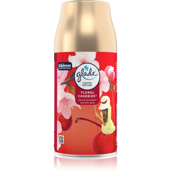 Glade GLADE Automatic Floral Cherries автоматичен освежител на въздуха пълнител 269 мл.