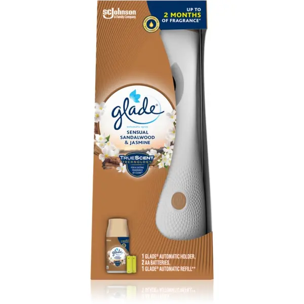 Glade GLADE Automatic Spray Sandalwood & Jasmine автоматичен освежител за въздух с пълнител Sandalwood & Jasmine 269 мл.