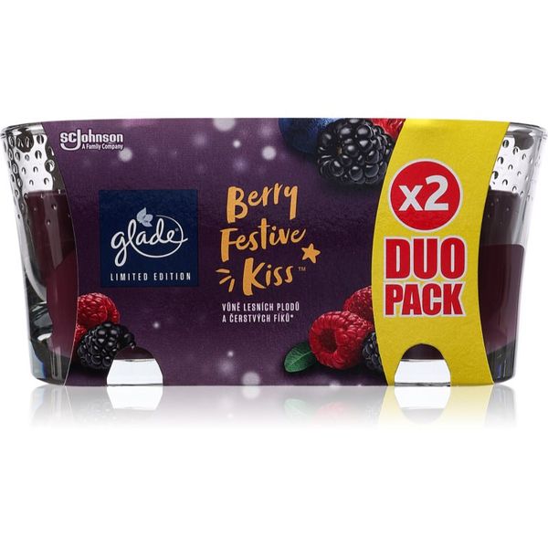 Glade GLADE Berry Festive Kiss DUO ароматна свещ 2x112 гр.