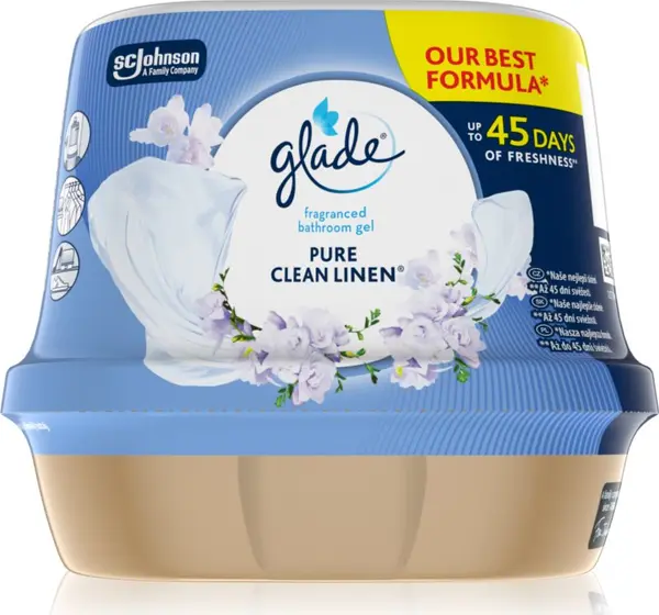 Glade GLADE Clean Linen ароматен гел за банята 180 гр.
