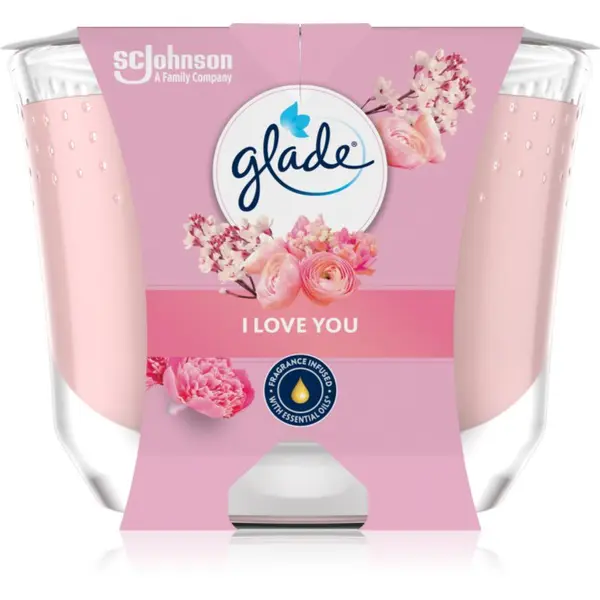 Glade GLADE I Love You ароматна свещ 204 гр.
