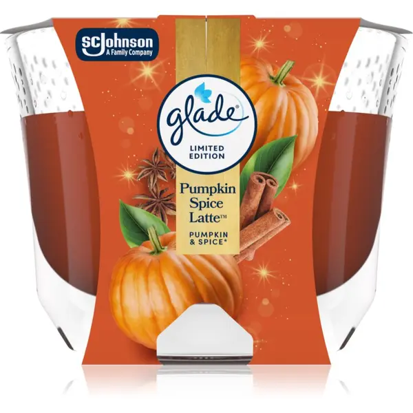Glade GLADE Pumpkin Spice Latté ароматна свещ 204 гр.
