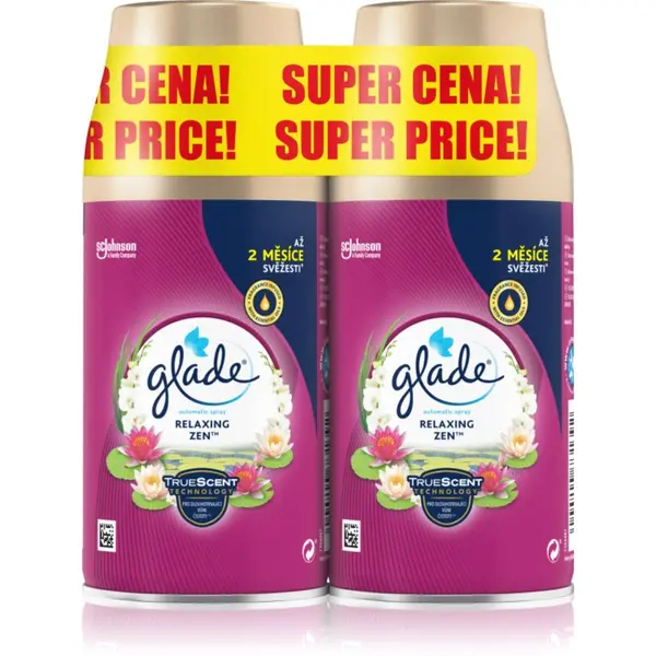 Glade GLADE Relaxing Zen автоматичен освежител на въздуха пълнител 2x269 мл.