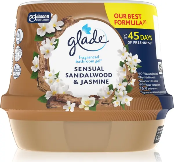 Glade GLADE Sensual Sandalwood & Jasmine ароматен гел за банята 180 гр.