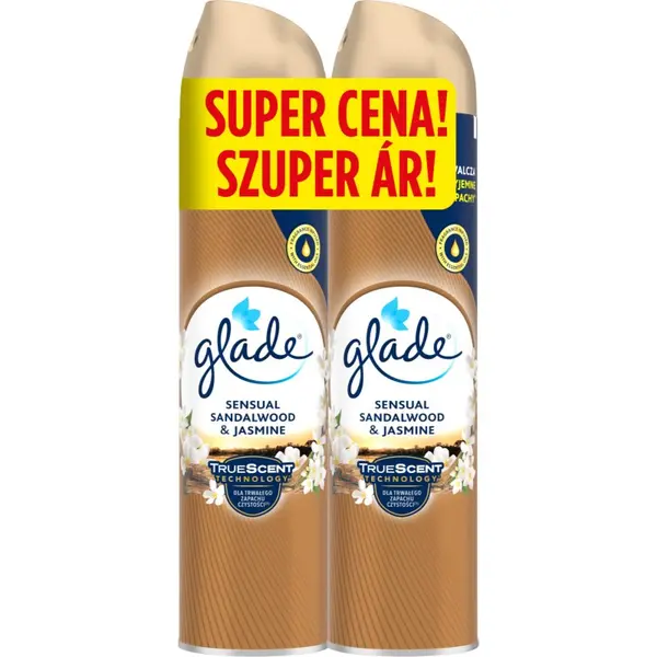 Glade GLADE Sensual Sandalwood & Jasmine ароматизатор за въздух дуо 2x300 мл.
