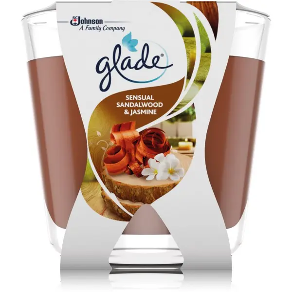 Glade GLADE Sensual Sandalwood & Jasmine ароматна свещ 70 гр.