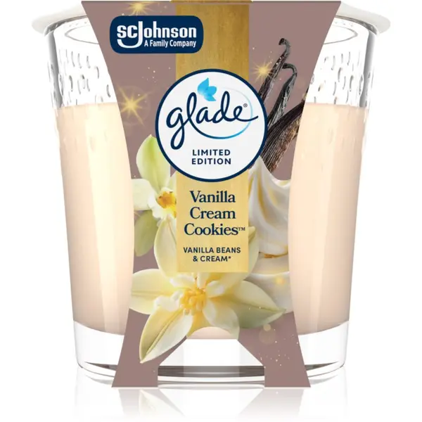 Glade GLADE Vanilla Cream Cookies ароматна свещ 112 гр.