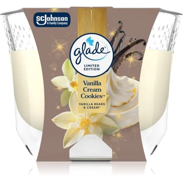 Glade GLADE Vanilla Cream Cookies ароматна свещ 204 гр.