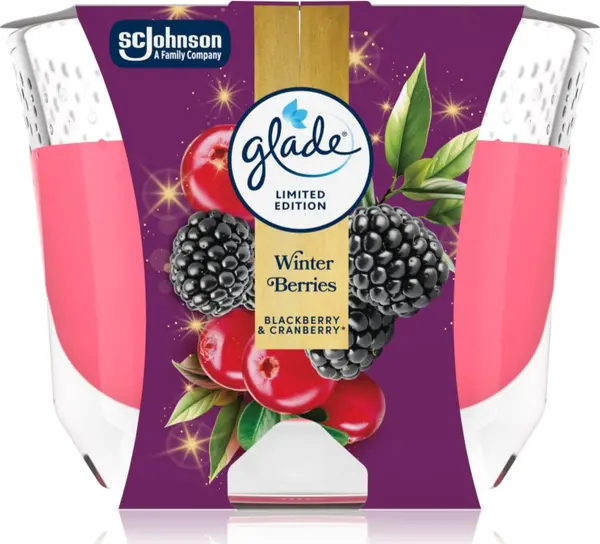 Glade GLADE Winter Berries ароматна свещ 204 гр.