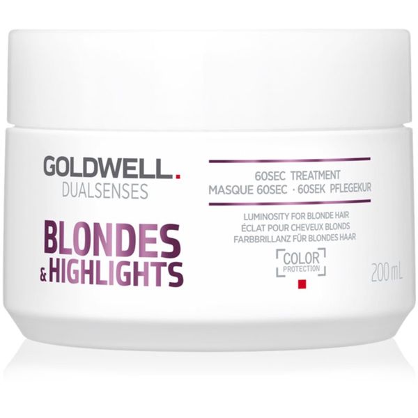 Goldwell Goldwell Dualsenses Blondes & Highlights регенерираща маска неутрализиращ жълтеникавите оттенъци 200 мл.
