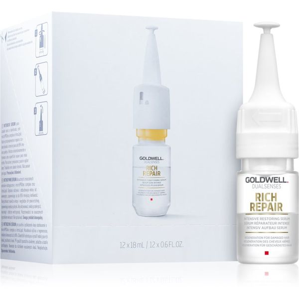 Goldwell Goldwell Dualsenses Rich Repair интензивен възстановяващ серум за суха и увредена коса 12 x 18 мл.